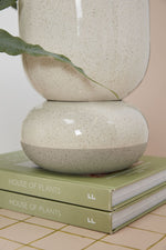 Tartu Pot with Saucer, White, 7" x 10"