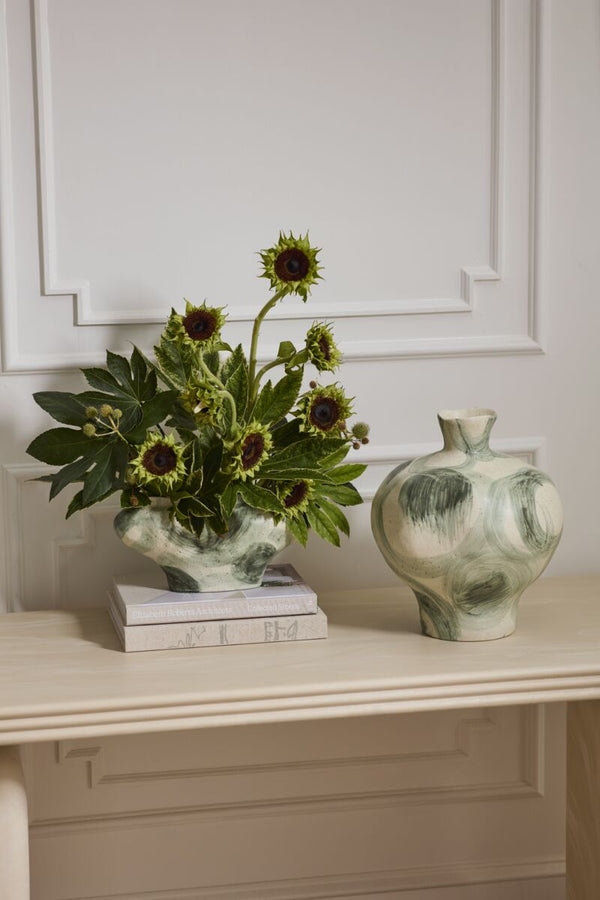 Thallow Vase - Green, 14"H