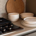 Speckled White Breakfast Bowls, Set of 4