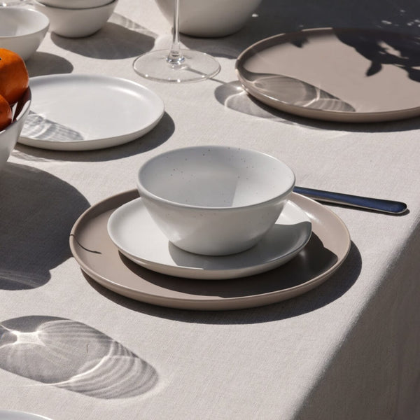 Speckled White Breakfast Bowls, Set of 4