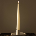 White Candle Holders, Set of 2, Available in 2 Sizes