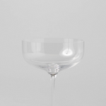 Clear Coupe Glasses, Set of 4