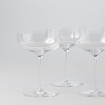 Clear Coupe Glasses, Set of 4