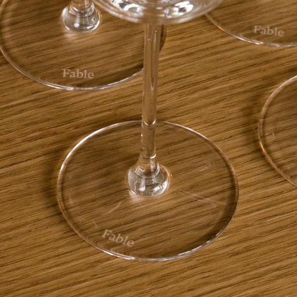 Clear Flute Glasses, Set of 4