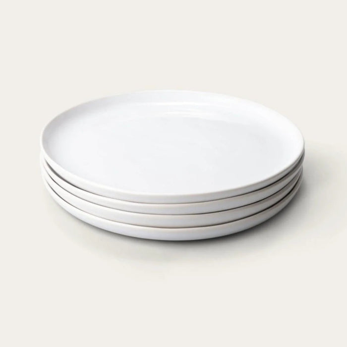Pearl White Salad Plates, Set of 4