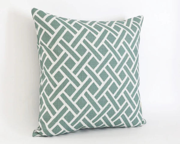 Tisbury Outdoor, Aqua, 22" x 22"
