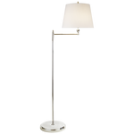 Paulo Floor Light, Polished Nickel