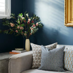 Bejmat Tobacco Linen Cushion, 20" x 20"