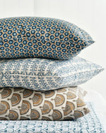 Bejmat Tobacco Linen Cushion, 20" x 20"