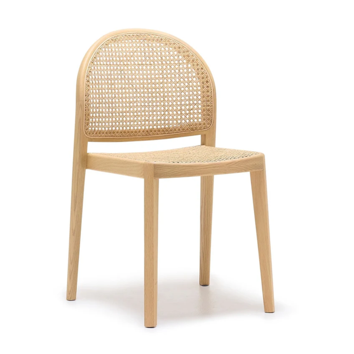 Luk Rattan Dining Chair - Light Oak