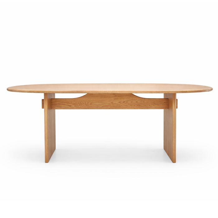 Kelly Dining Table, Light Oak, 78.74"W x 43.31"D