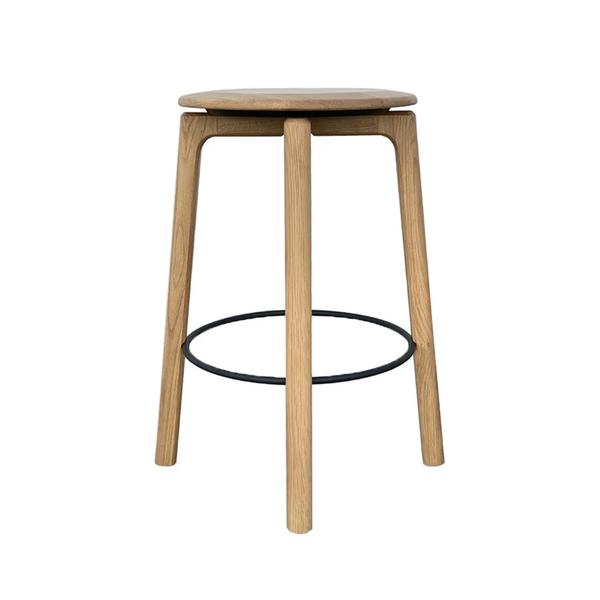 Glide Counter Stool - Light Oak, 15.15"Dia