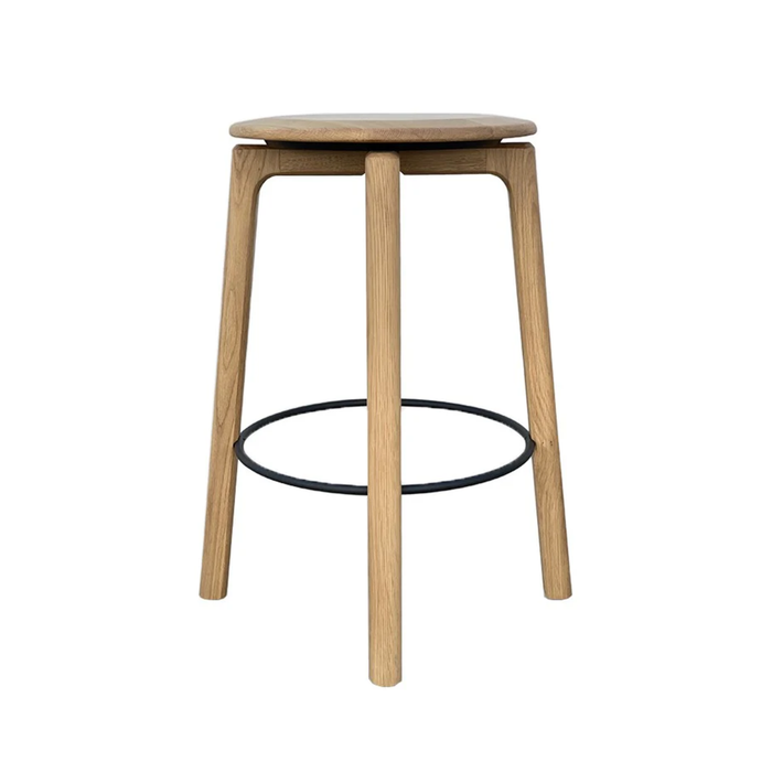 Glide Counter Stool - Light Oak, 15.15"Dia