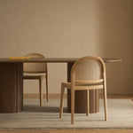 Luk Rattan Dining Chair - Light Oak