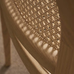 Luk Rattan Dining Chair - Light Oak