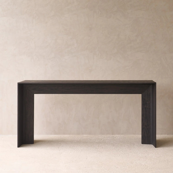 Jaunt Console Table, Bison Oak, 63"W x 16.1"D x 29.5"H