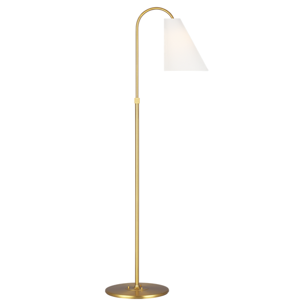Signoret Task Floor Lamp, Burnished Brass