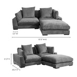 Tumble Nook Modular Sectional, Dark Grey, 87" x 87"