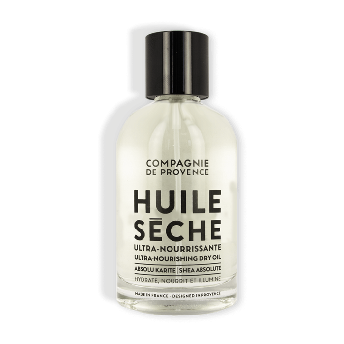 Dry Oil Shea Butter 3.3 oz Glass Bottle