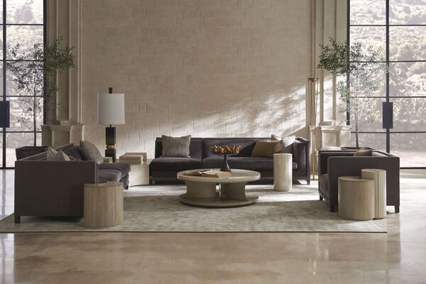 Braces Cocktail Table, 48" Dia x 15.25" H