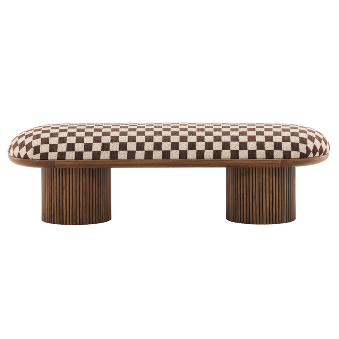 Aster Bench - Furman Mocha, 64"W