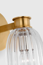 Asalea Single Sconce, Hand-Rubbed Antique Brass
