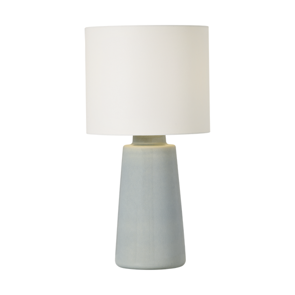 Vessel Medium Table Lamp, Blue Anglia Crackle, 23"H