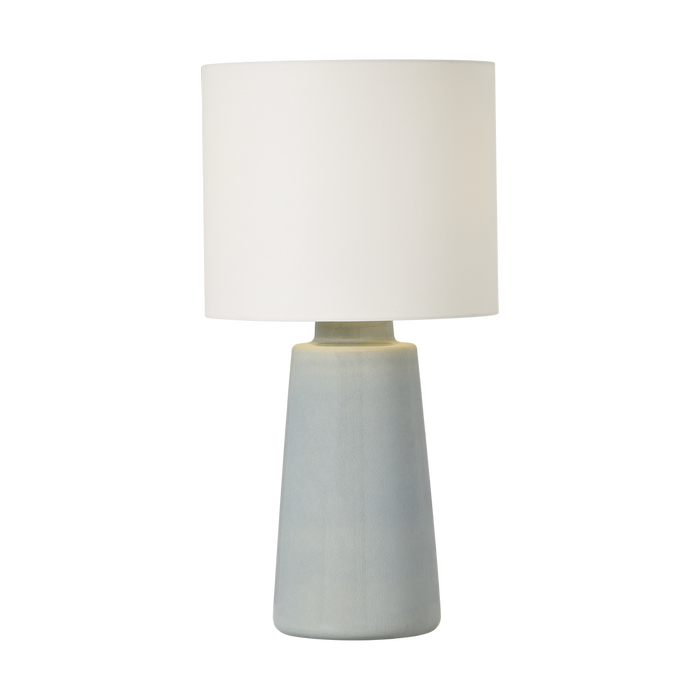 Vessel Medium Table Lamp, Blue Anglia Crackle, 23"H