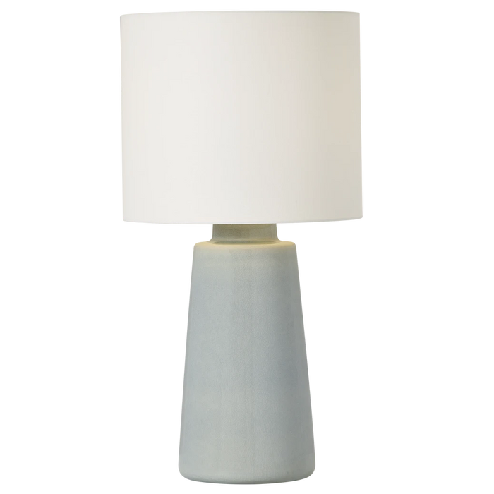 Vessel Large Table Lamp, Blue Anglia Crackle, 27"H
