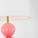 Suki Medium Table Lamp, Coral
