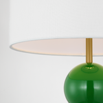 Suki Medium Table Lamp - Green, 22"H