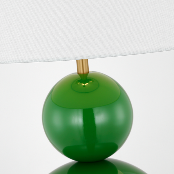 Suki Medium Table Lamp - Green, 22"H