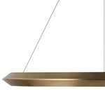 Encircle 28" Ring Chandelier, Natural Brass