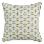 Fiore Khaki Linen Cushion, 22" x 22"