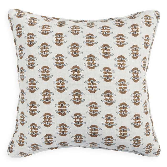 Fiore Sahara Linen Cushion, 20" x 20"