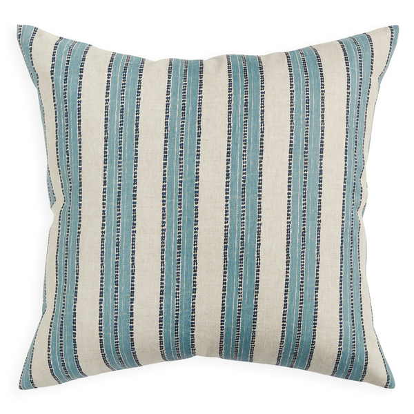 Kesula Denim Linen Cushion, 22" x 22"