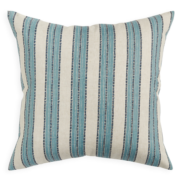 Kesula Denim Linen Cushion, 22" x 22"