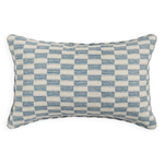 Lagos Azure Linen Cushion, 14" x 22"
