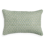 Orvietto Celadon Moss Linen Cushion, 14" x 22"