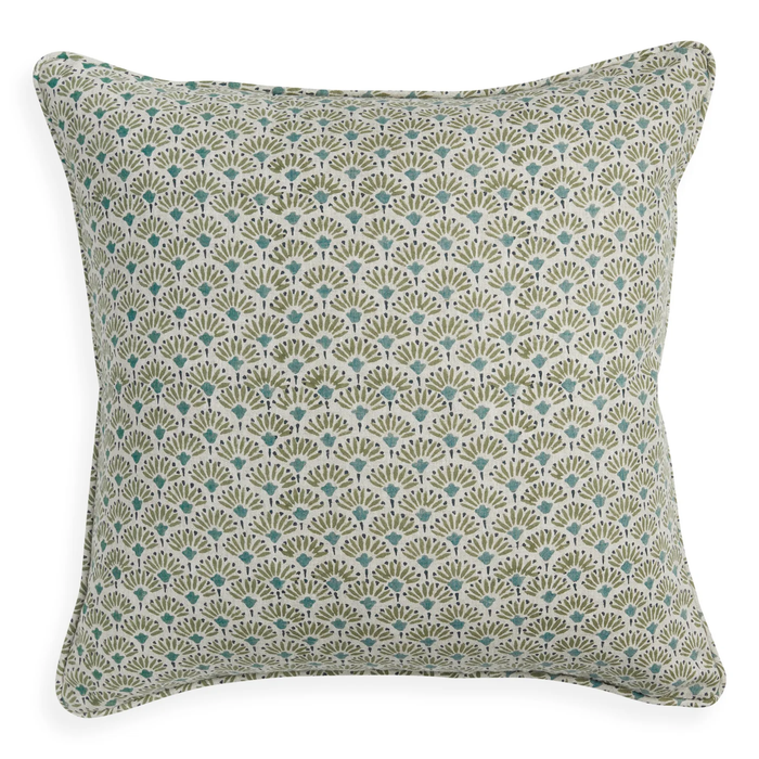 Pharaoh Slate Linen Cushion, 20" x 20"