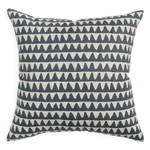 Pyramids Slate Linen Cushion, 20" x 20"