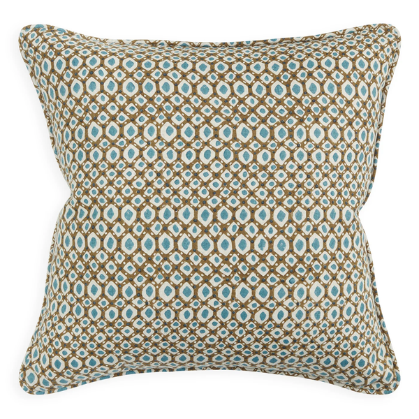 Zhao Tobacco Linen Cushion , 20" x 20"