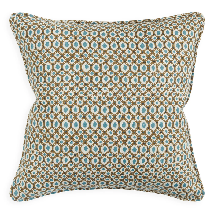 Zhao Tobacco Linen Cushion , 20" x 20"