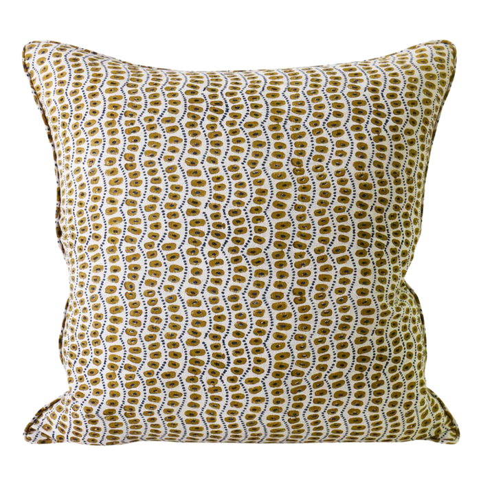 Amulet Tobacco Linen Cushion, 20" x 20"