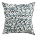 Broccato Mineral Linen Cushion, 22" x 22"