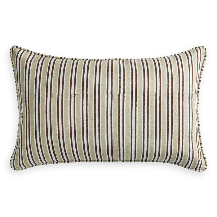 Alacha Juniper Linen Cushion, 14" x 22"