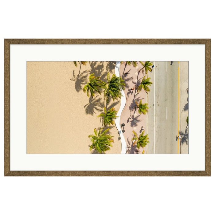Palms from Above, 36"W x 24"H