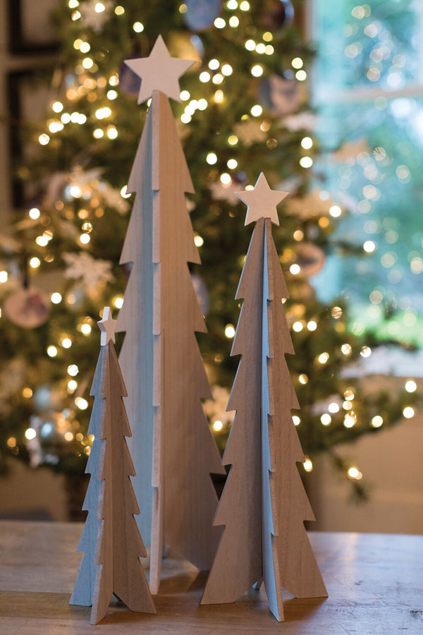 White Star Christmas Tree, Natural, 2 Sizes