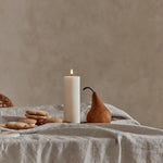Wide Column Pillar Candle, White