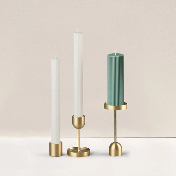 Wide Column Pillar Candle, Eucalyptus